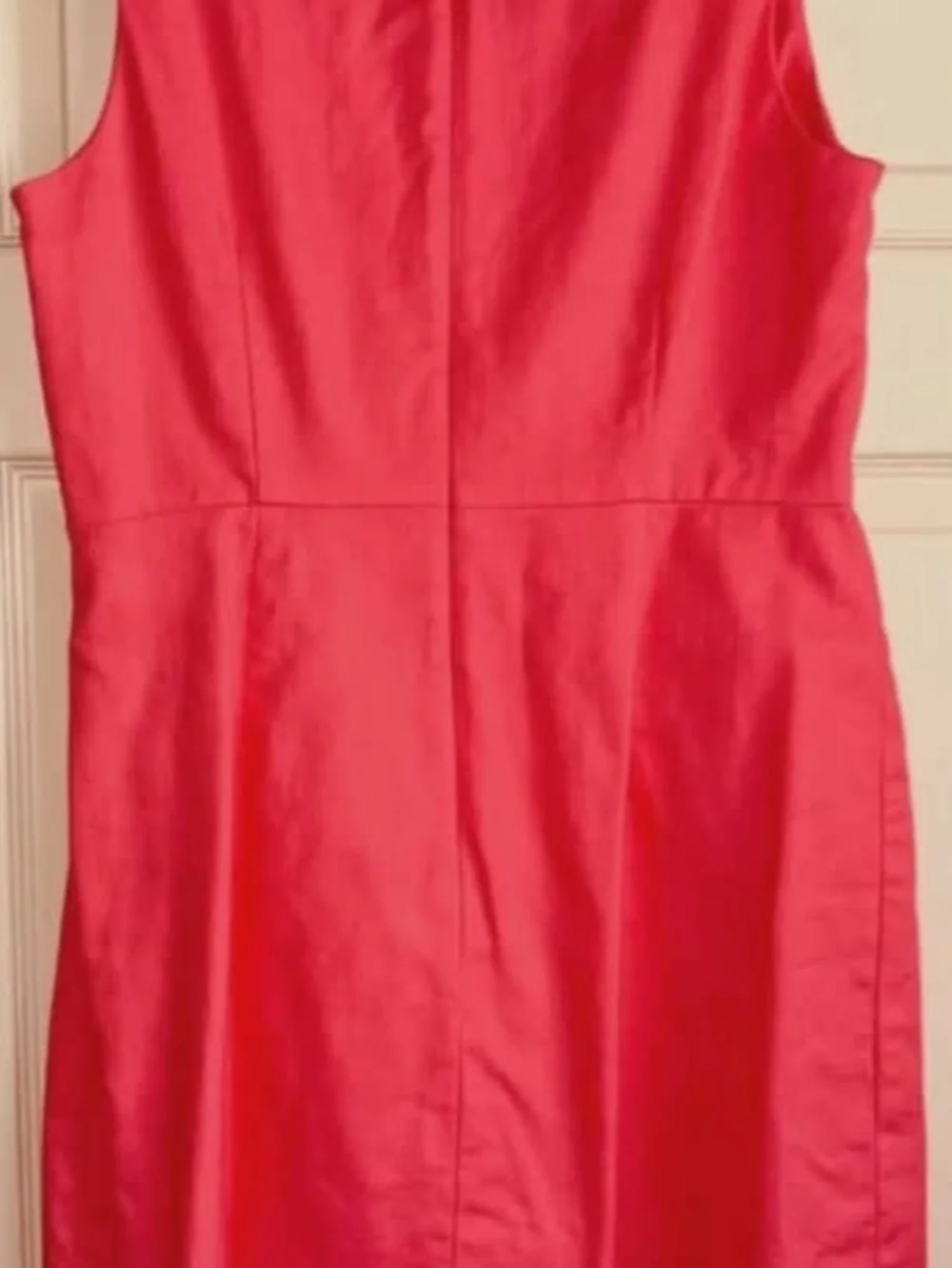 J. Crew Coral Sleeveless Scallop Trim Shift Dress